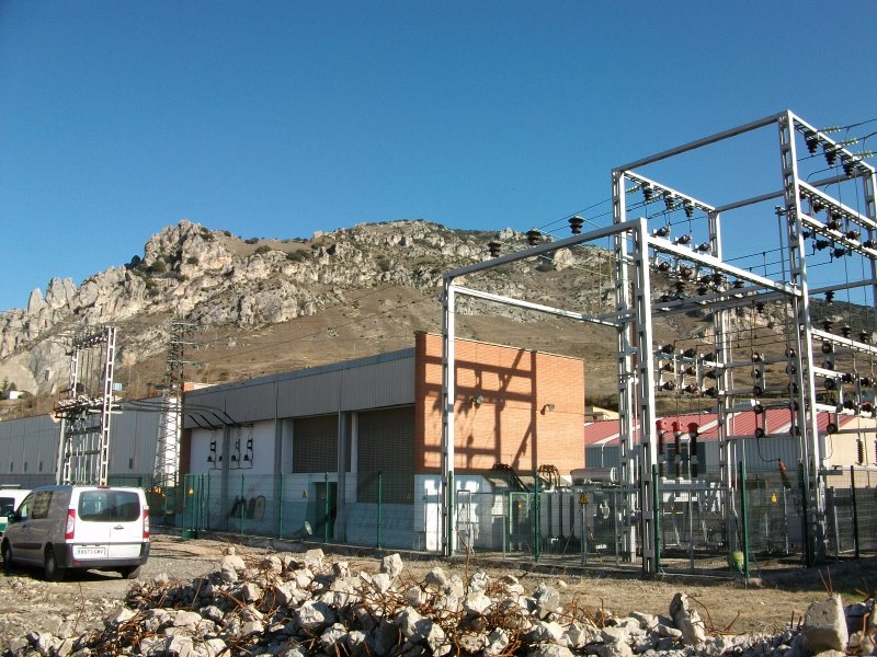 Subestación de Pancorbo (Burgos)-Línea férrea Madrid-Hendaya