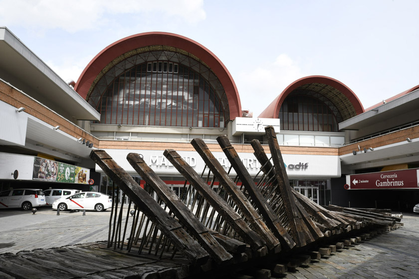 Fachada de la estación de Chamartín