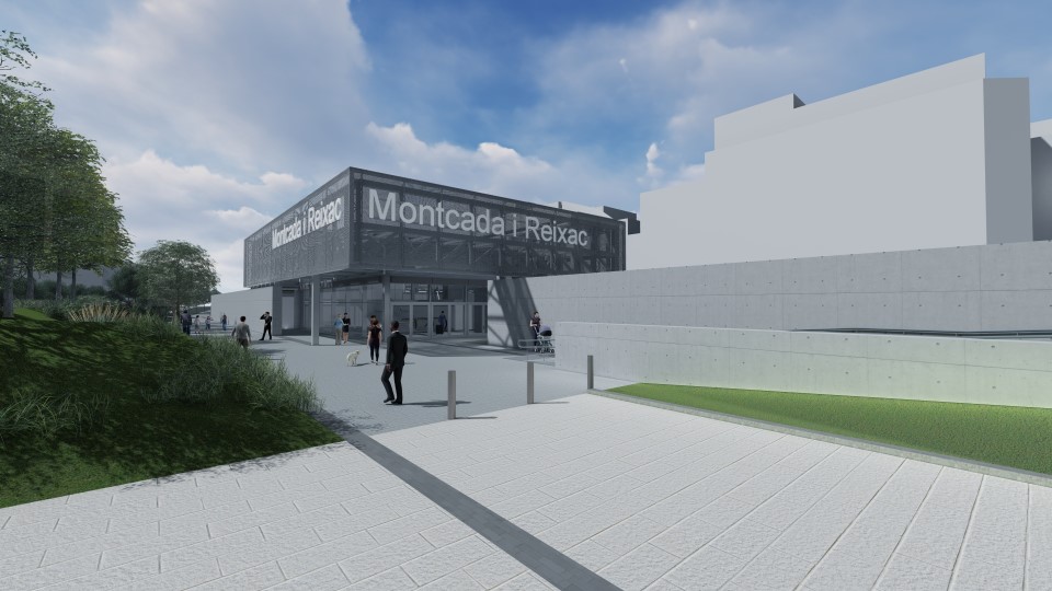 Infografía estación de Montcada