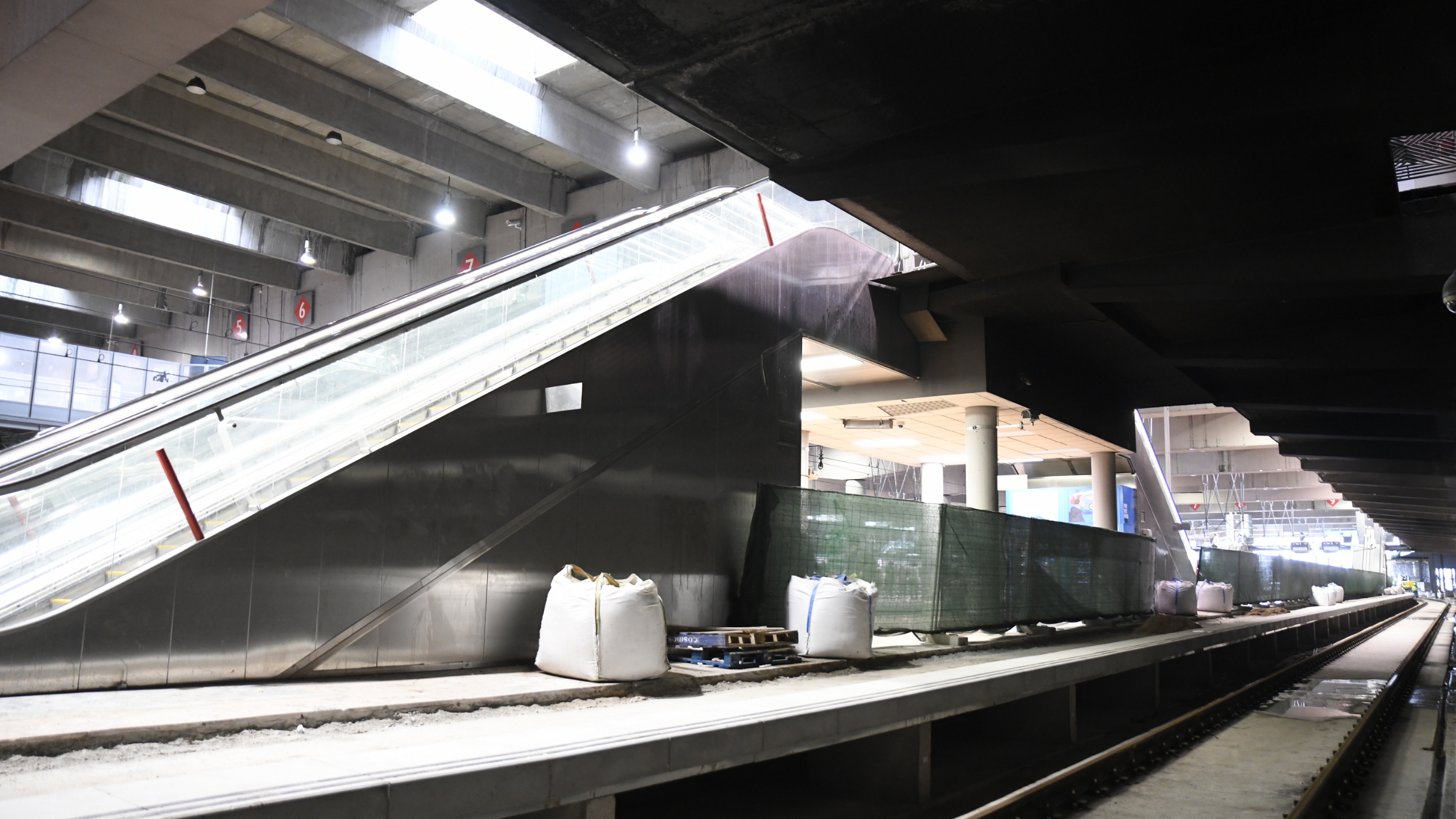 Infografía con el esquema de vías de la futura estación pasante de Atocha