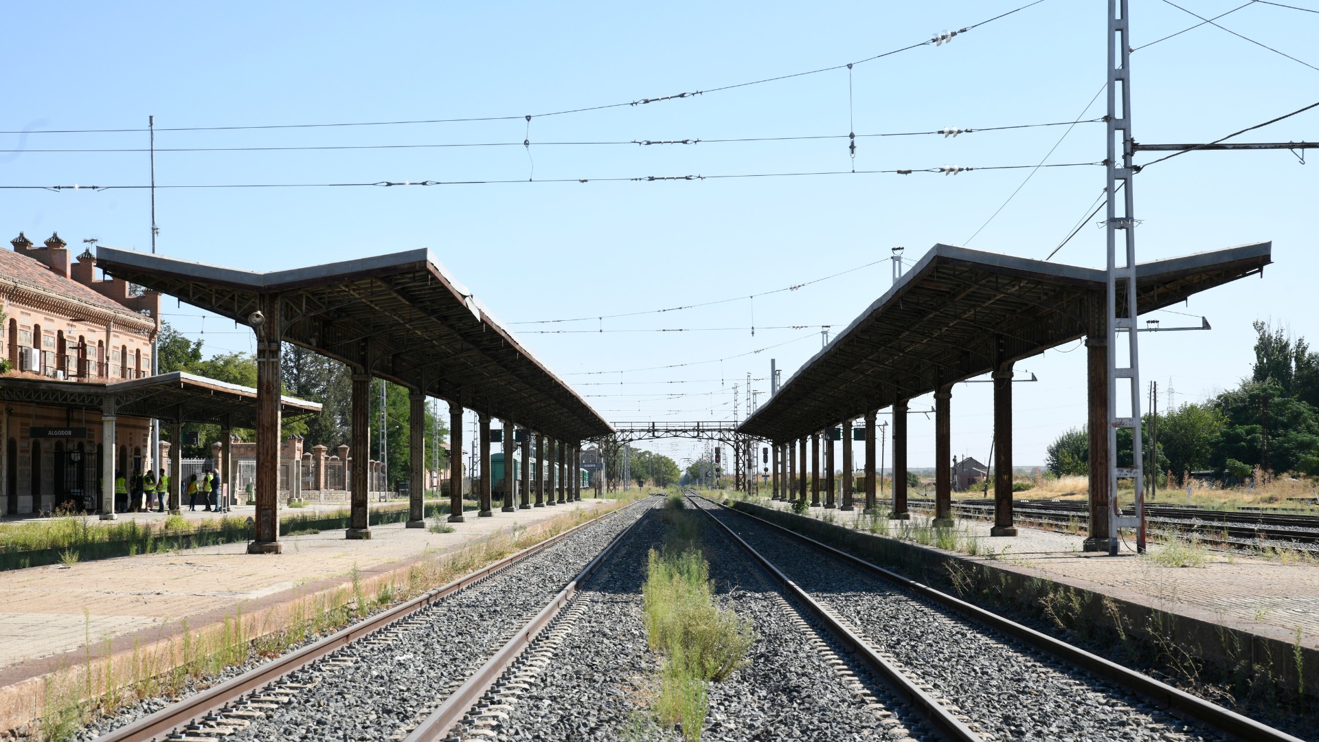 Algodor: imagen de los andenes y las vías