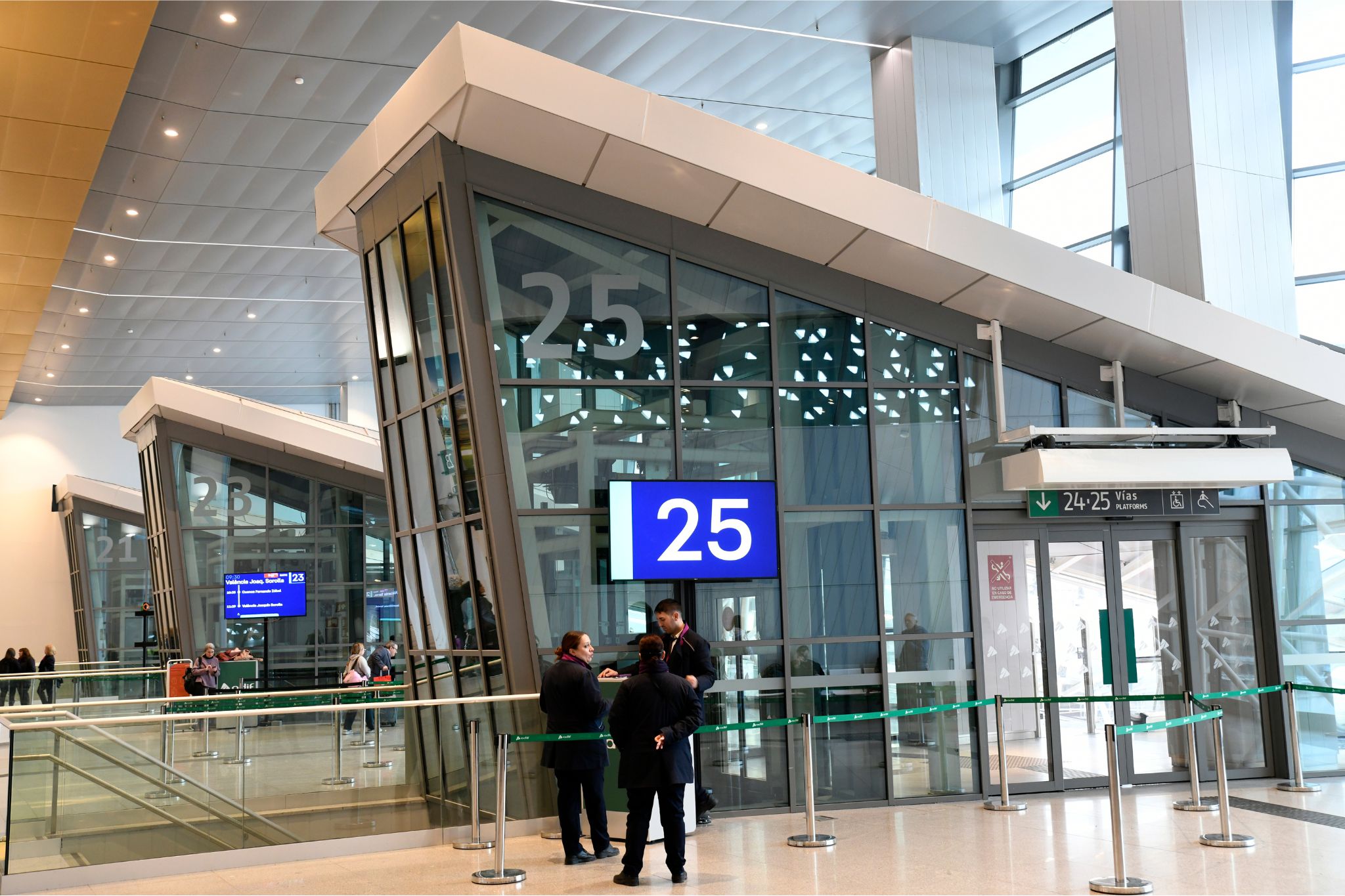 Nueva zona de embarque de alta velocidad