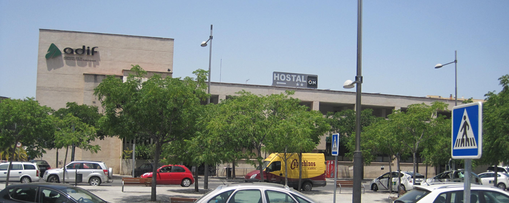 Vista aérea edificio estación