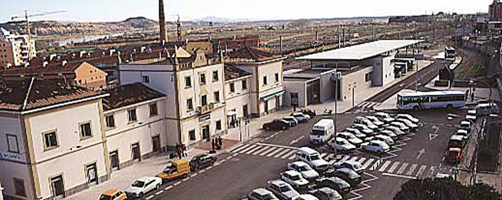 Vista aérea de la estación