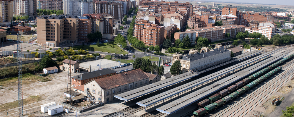 Vista aérea del conjunto de la estación.