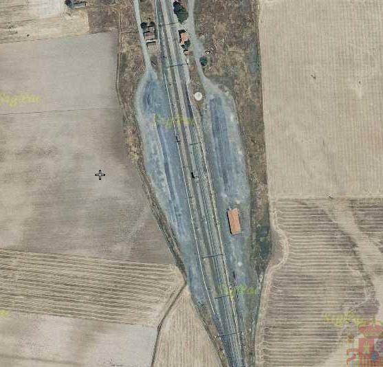 Imagen por satélite de la instalación logística de Sanchidrián