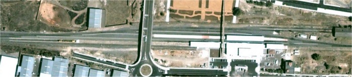 Imagen aérea instalación logística de Badajoz