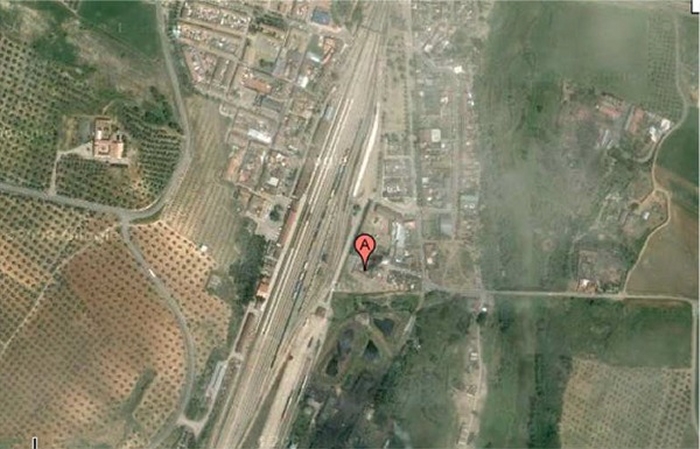Imagen aérea instalación de Linares Baezas Mercancías