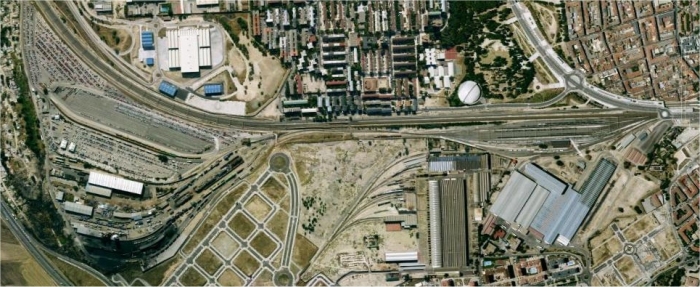 Imagen aérea instalación de Complejo Villaverde