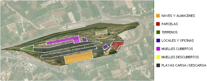 Imagen aéra instalación de Murcia Mercancías