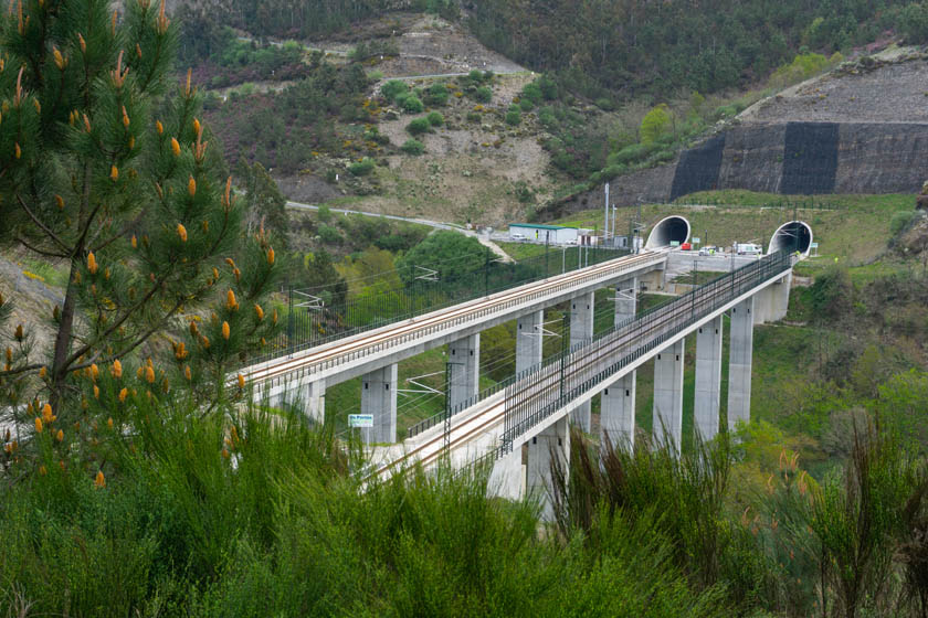 LAV Galicia Viaducto Os Portos 8-04-21