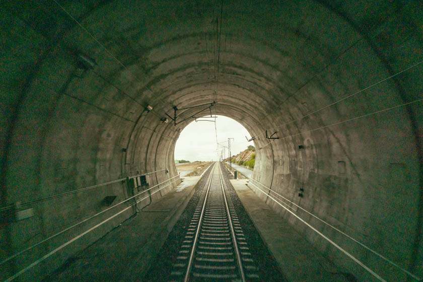 LAV Galicia, durante las realizadas por el tren laboratorio Seneca. 14-04-21