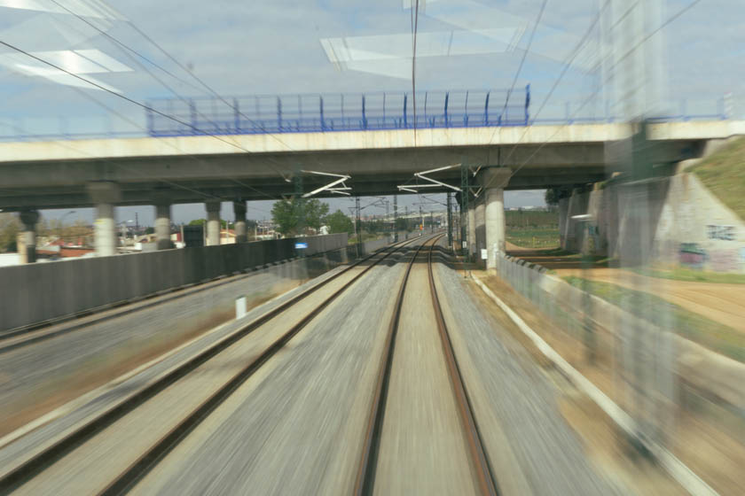 LAV Galicia, durante las realizadas por el tren laboratorio Seneca. 14-04-21