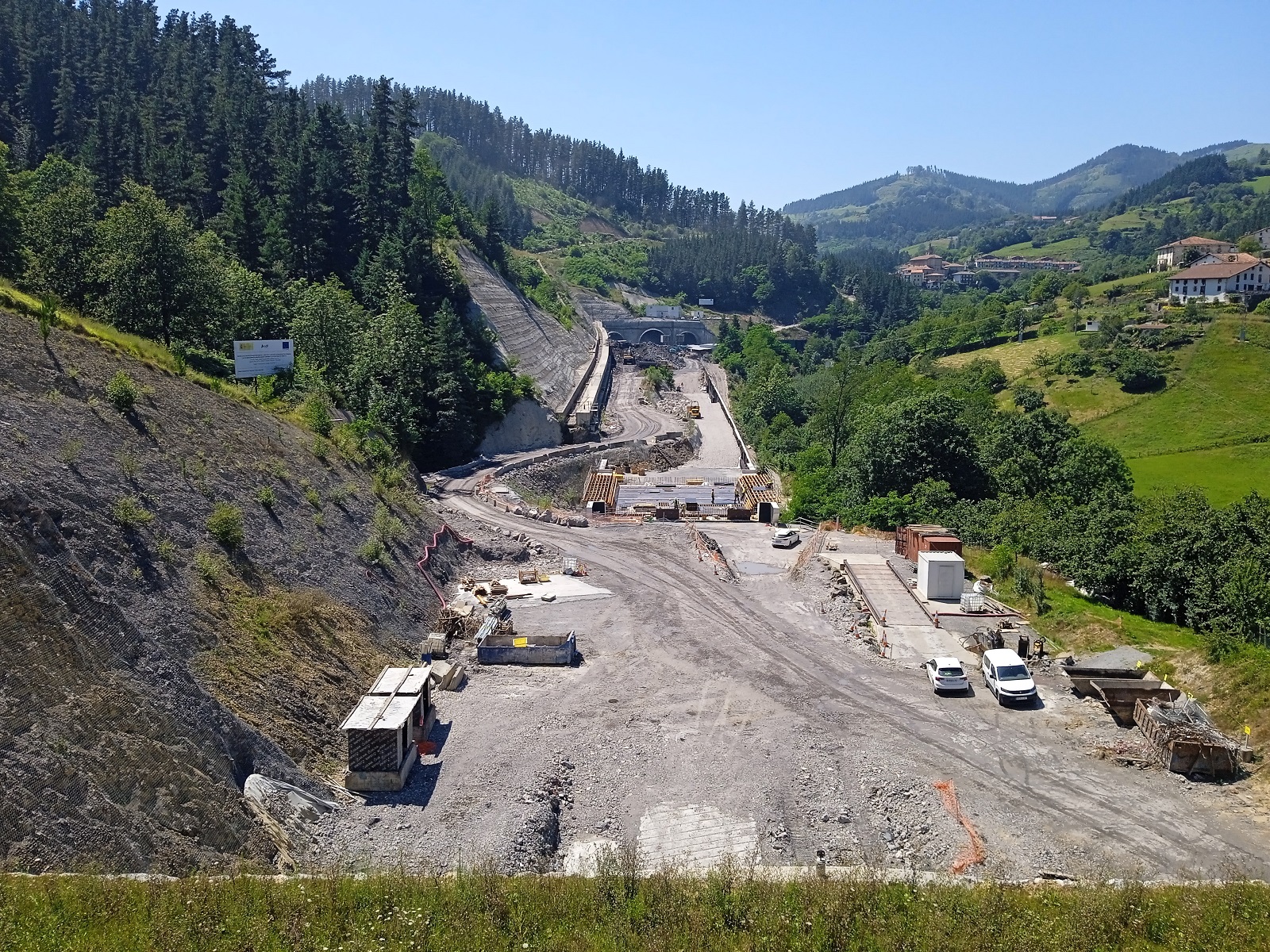 Vista aérea de las obras en 2023.