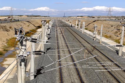 Catenaria, Vías, Electrificación