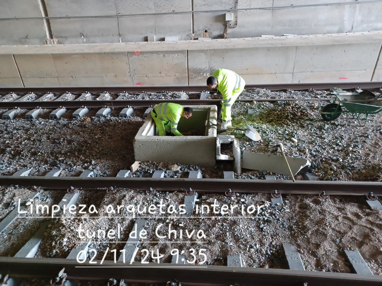 02.11.2024 Alta velocidad: Trabajos en el túnel de Chiva.