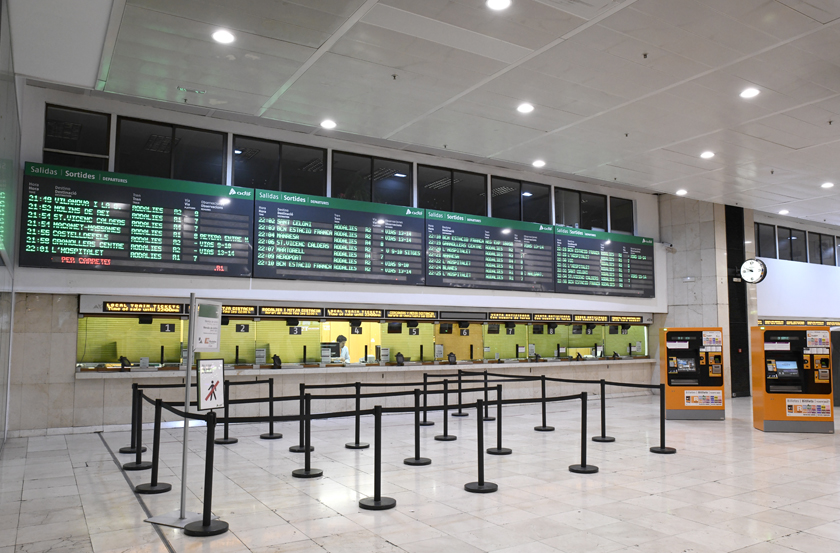 Estación Barcelona Sants, vestíbulo venta de billetes