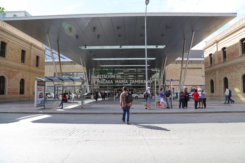 Vialia Málaga María Zambrano station, travelers