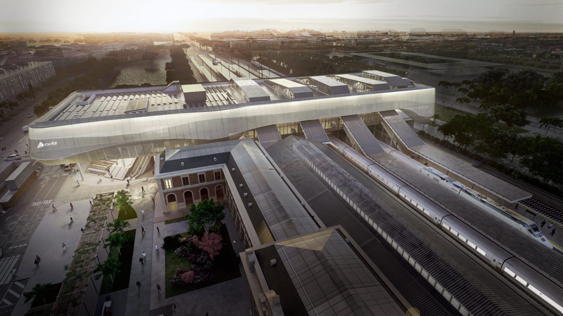 Duplicación de capacidad y espacio: 5 vías de ancho convencional y 7 de alta velocidad Se duplicará el espacio destinado a los viajeros