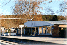 Exterior de la estación de Flaçà