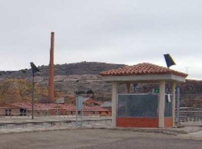 Estación de Navarrete. Vista marquesina desde andenes.