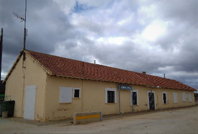 Estación de Puerto Escandón. Vista fachada principal desde exterior.