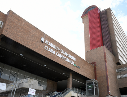 Imagen de las obras que se llevan a cabo en la estación de Madrid - Chamartín para su transformación en nudo estratégico.