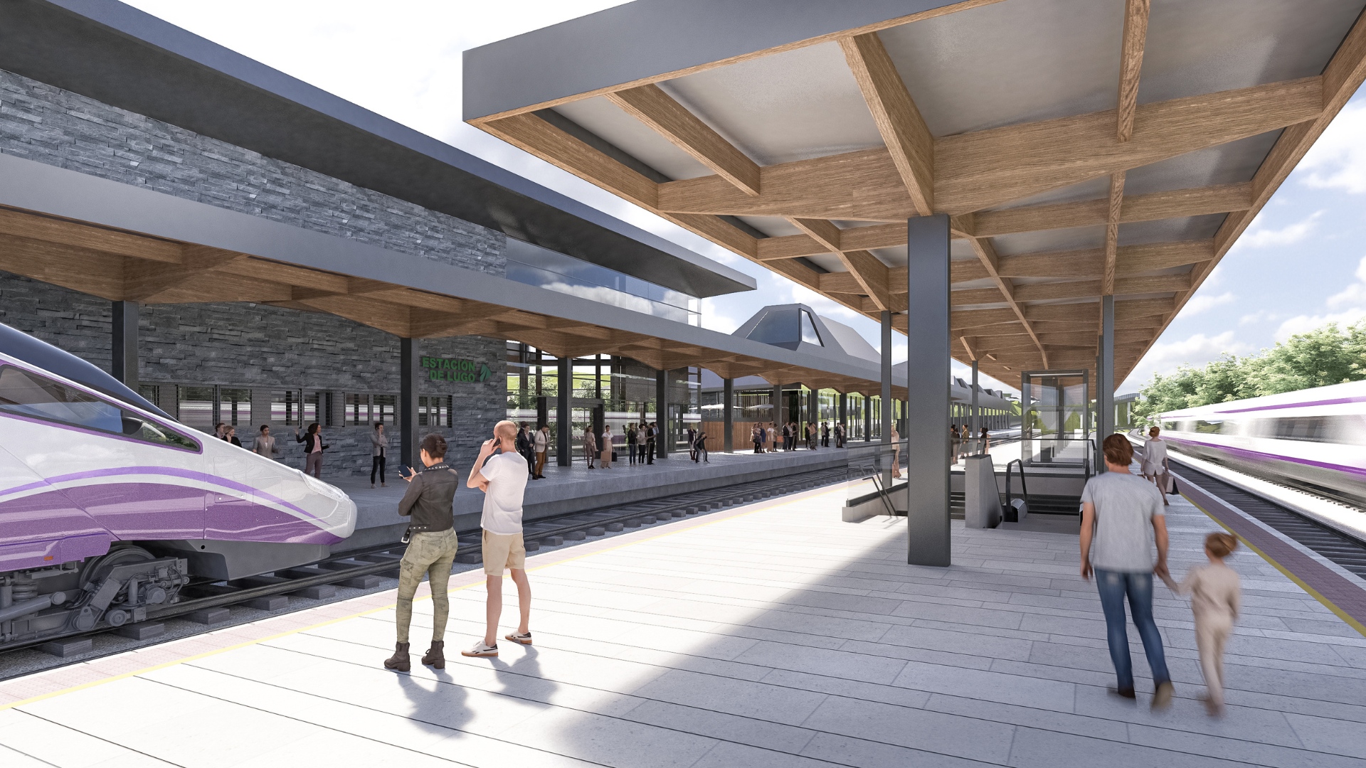 Nuevos andenes y cubiertas que mejoran la experiencia de viaje y la funcionalidad de la estación.