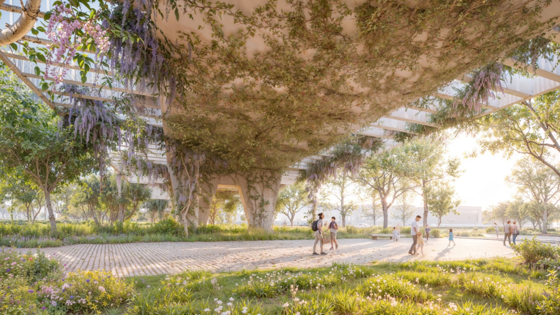 Las nuevas áreas ajardinadas contribuirán a crear espacios de estancia y sombra, mejorando la calidad ambiental del entorno ferroviario.