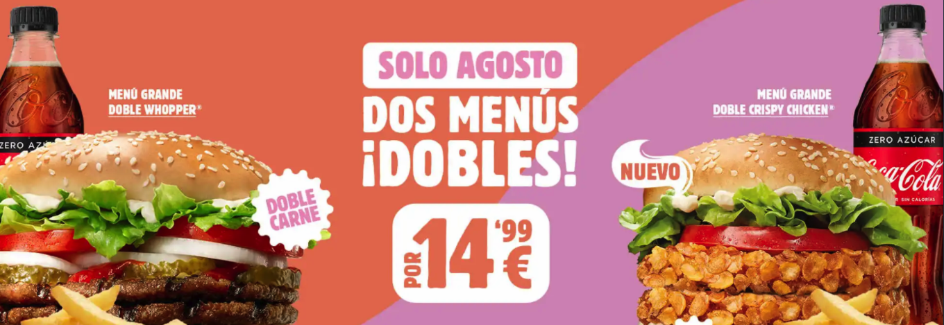 Oferta en burguer king