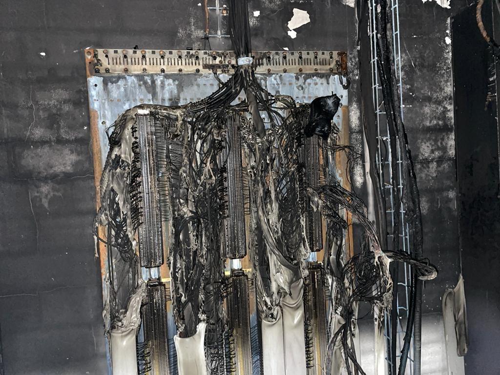 Estado de las instalaciones en Massalfassar tras el incendio el 21/12/2021